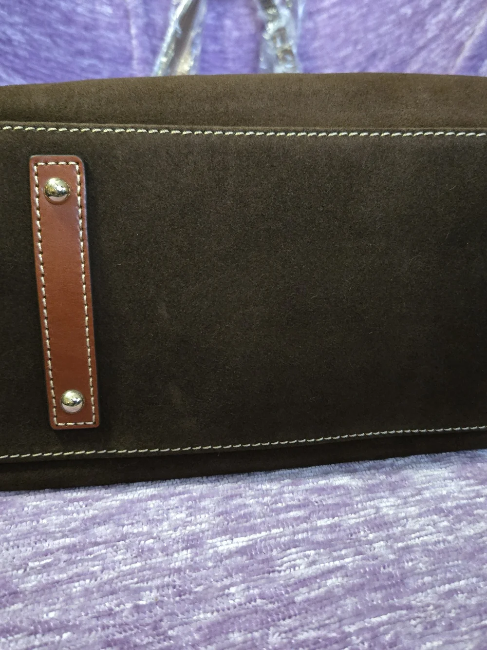 Dooney & Bourke Brown Suede CHARLESTON Tote Bag - Classic Women's Carryall. NWT